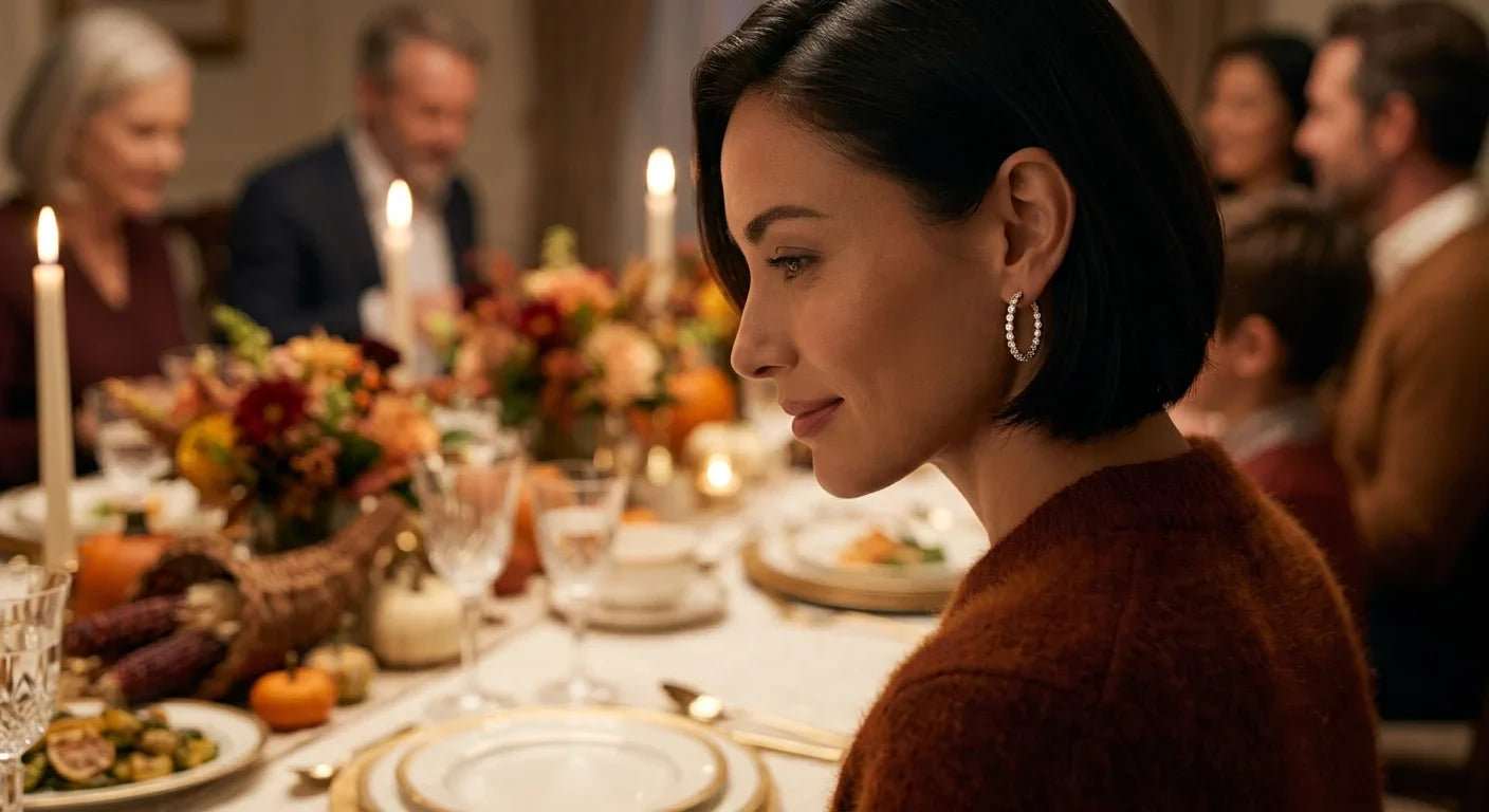 Diamond Earrings for Thanksgiving Dinner: Understated Jewellery for Holiday Dressing