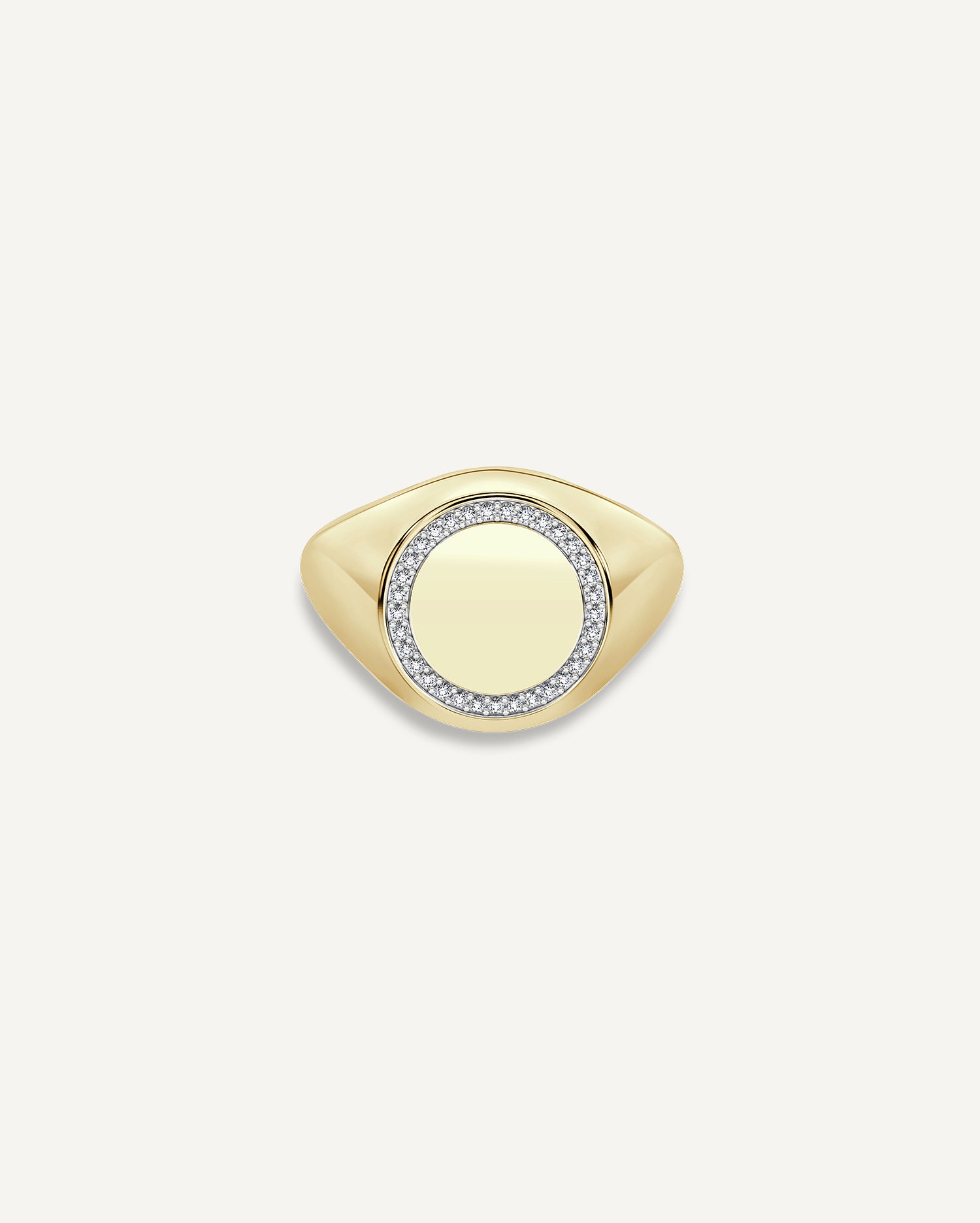 0.26CT Diamond Signet Ring