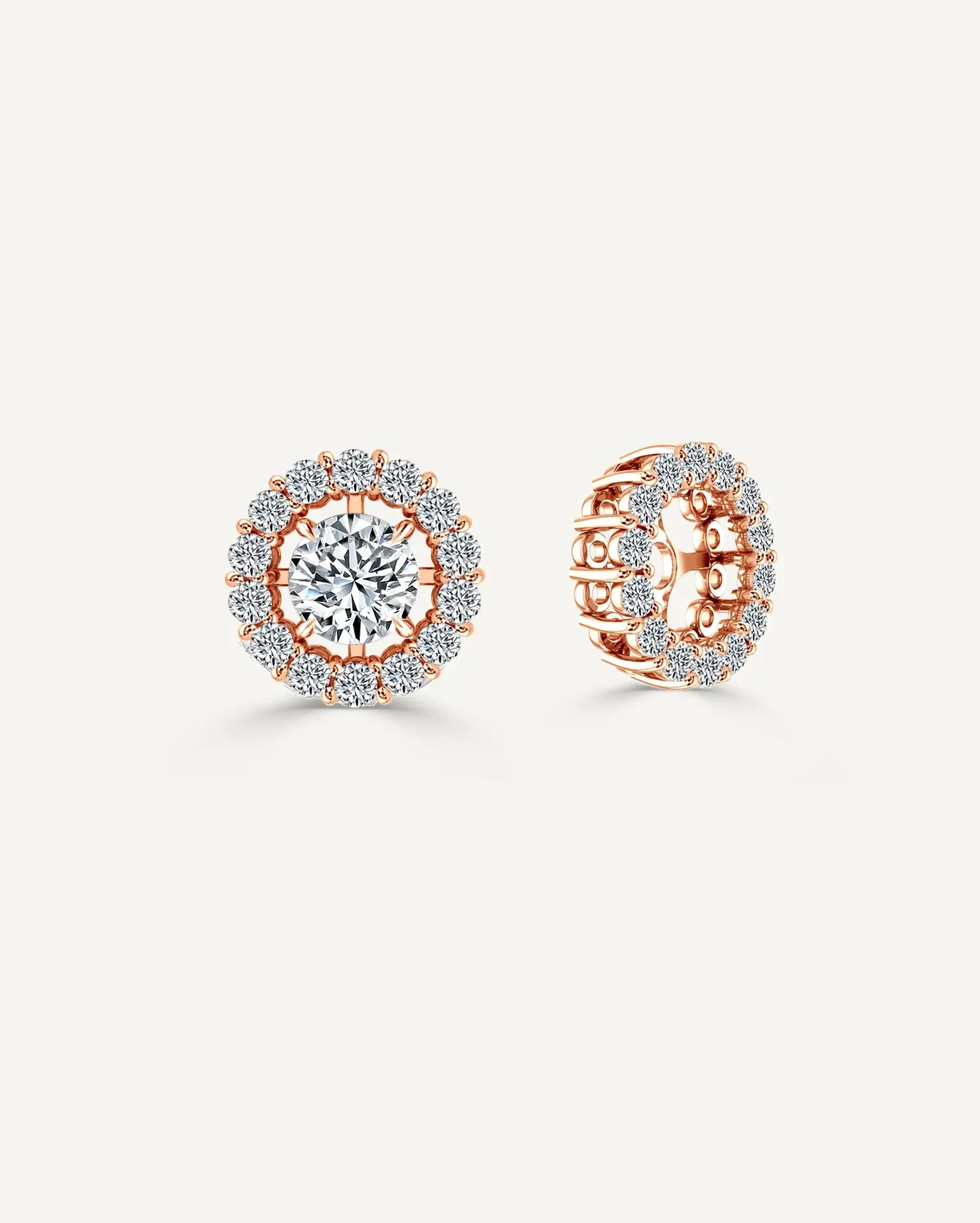 1.02ct TDW Diamond Stud Earrings With Jackets