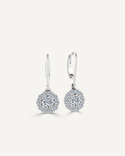 1.92 TDW Round Brilliant Cut Earrings