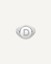 Alphabet D Signet Ring