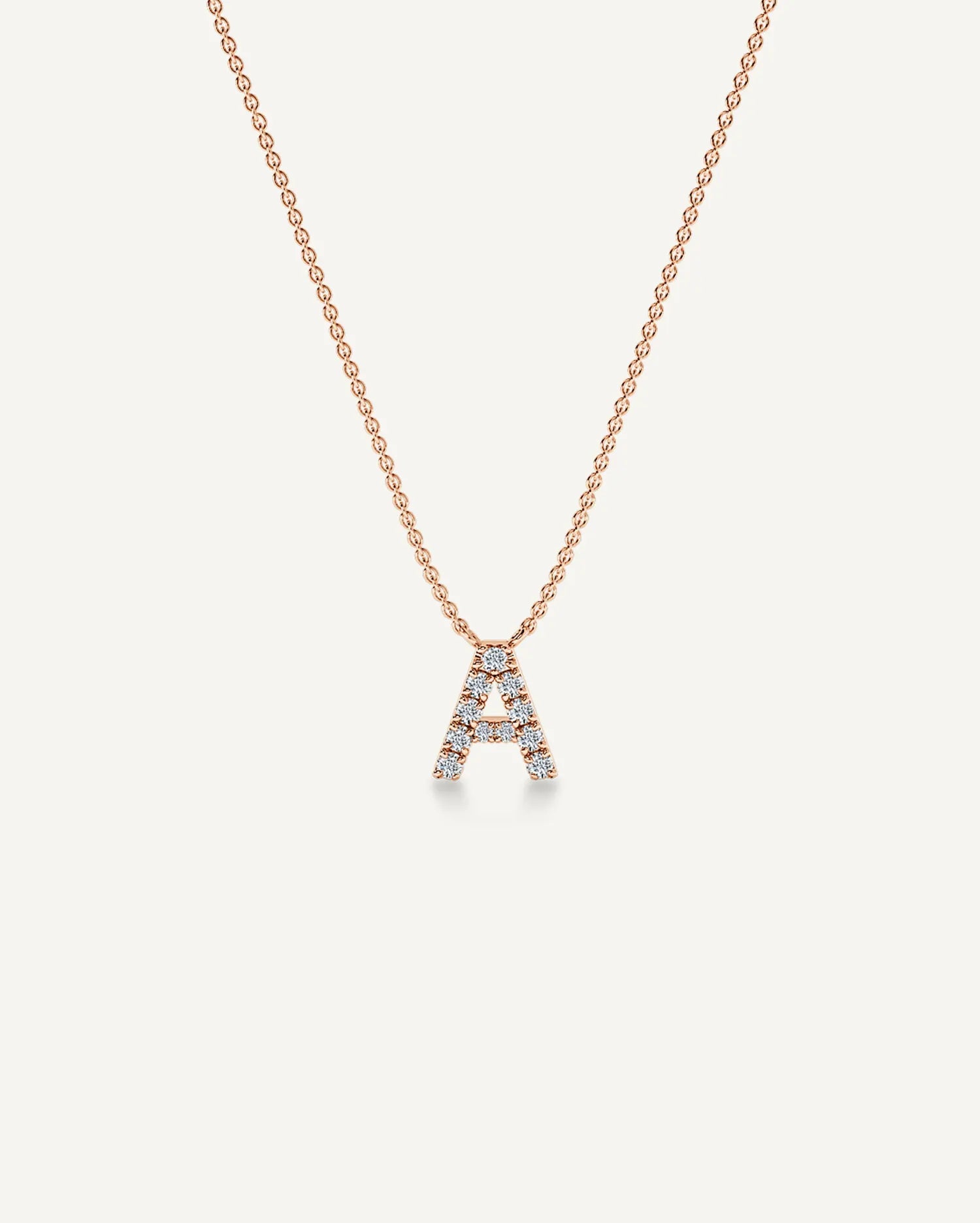 Alphabet A Diamond Pendant