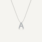 Alphabet A Diamond Pendant