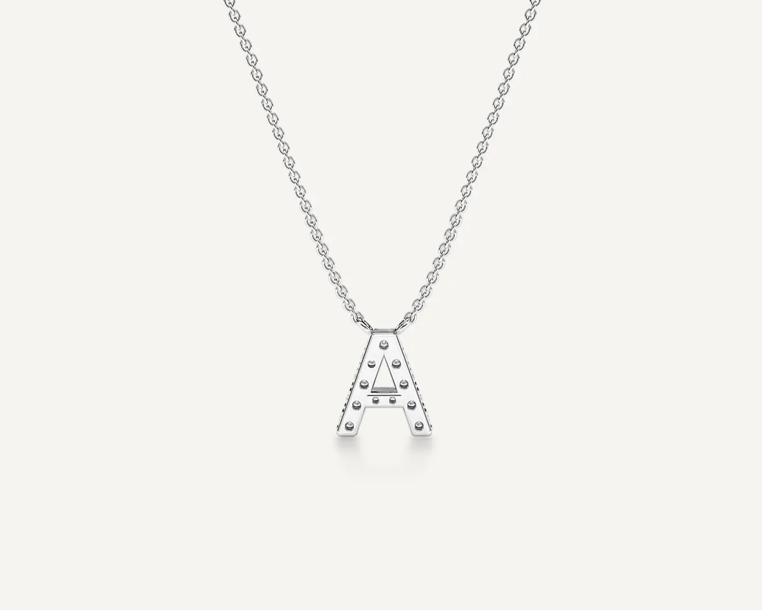 Alphabet A Diamond Pendant