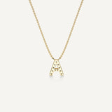 Alphabet A Diamond Pendant