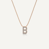 Alphabet B Diamond Pendant