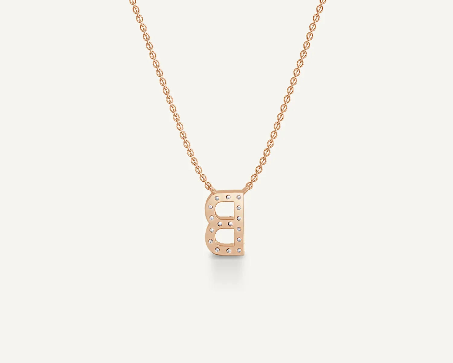 Alphabet B Diamond Pendant