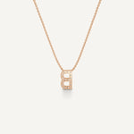 Alphabet B Diamond Pendant