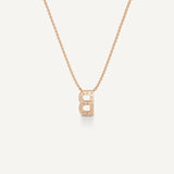 Alphabet B Diamond Pendant