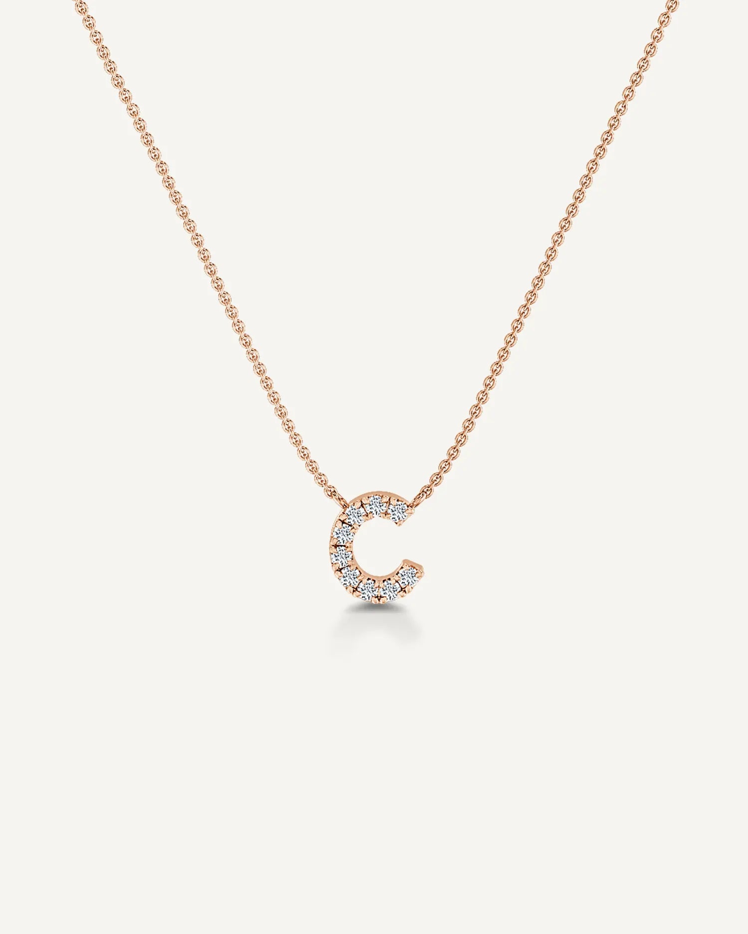 Alphabet C Diamond Pendant