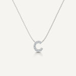 Alphabet C Diamond Pendant