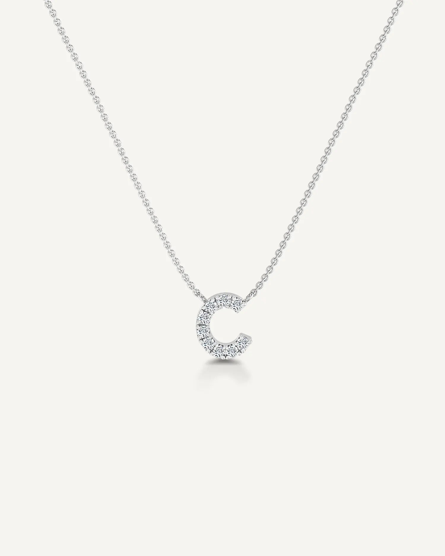 Alphabet C Diamond Pendant