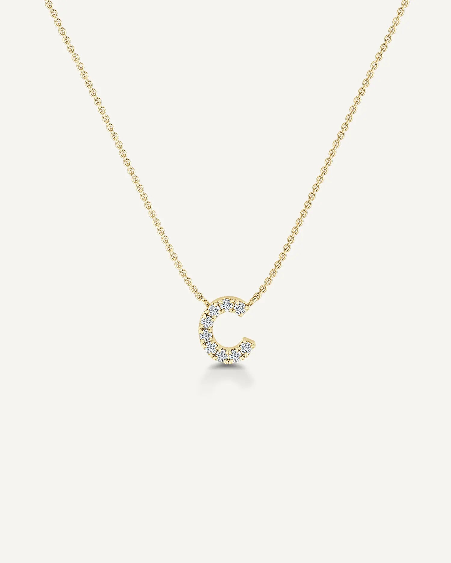 Alphabet C Diamond Pendant