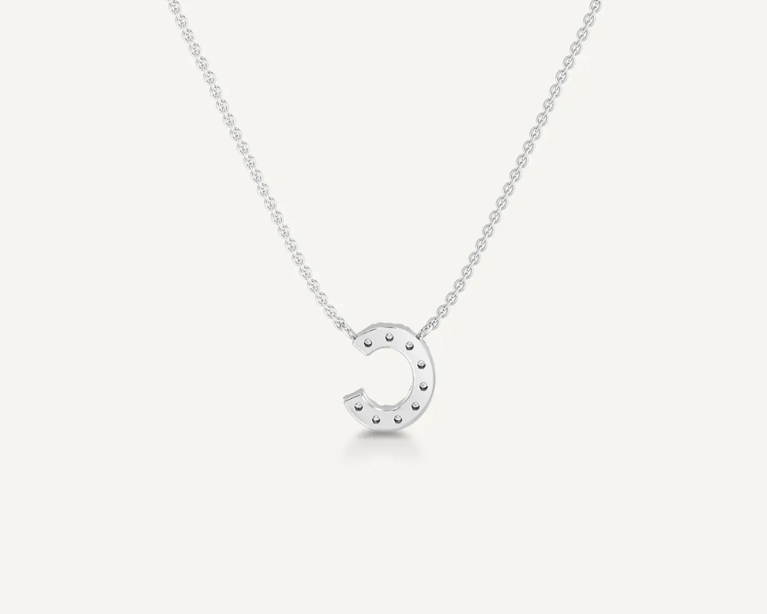 Alphabet C Diamond Pendant