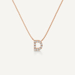 Alphabet D Diamond Pendant