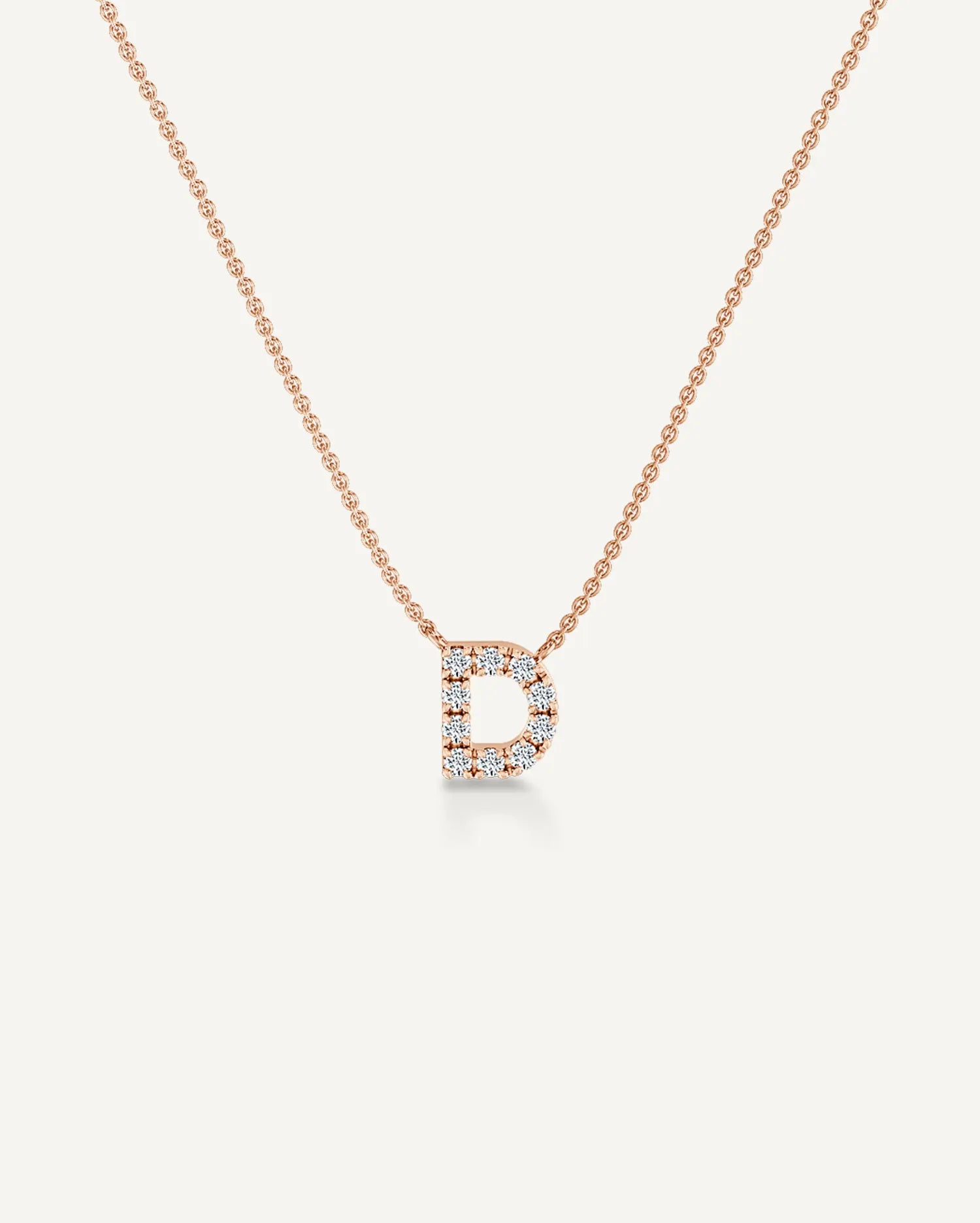 Alphabet D Diamond Pendant