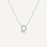 Alphabet D Diamond Pendant