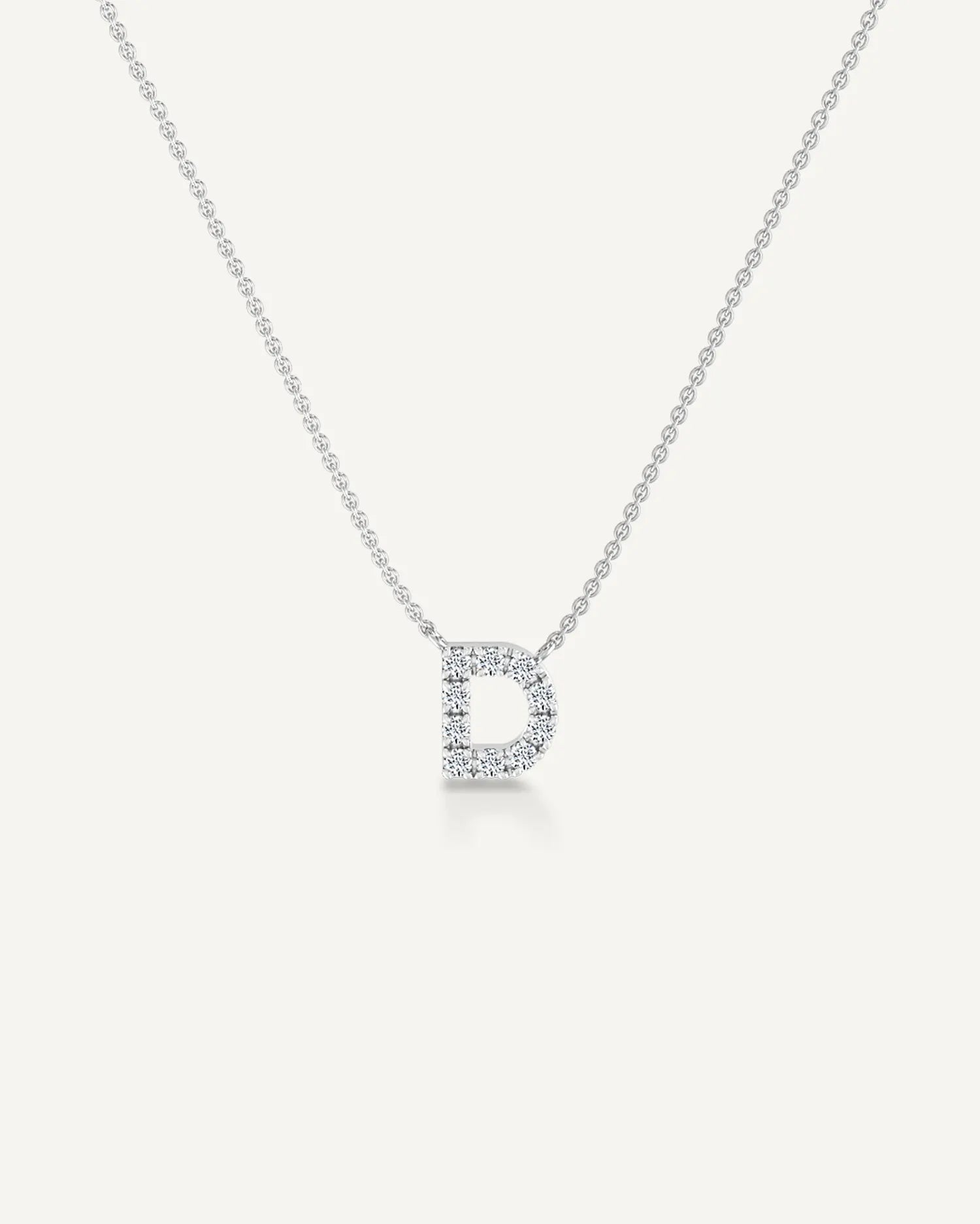 Alphabet D Diamond Pendant