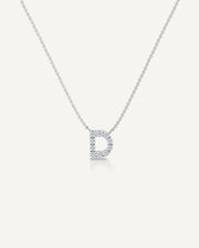 Alphabet D Diamond Pendant