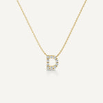 Alphabet D Diamond Pendant