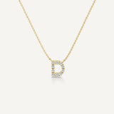 Alphabet D Diamond Pendant