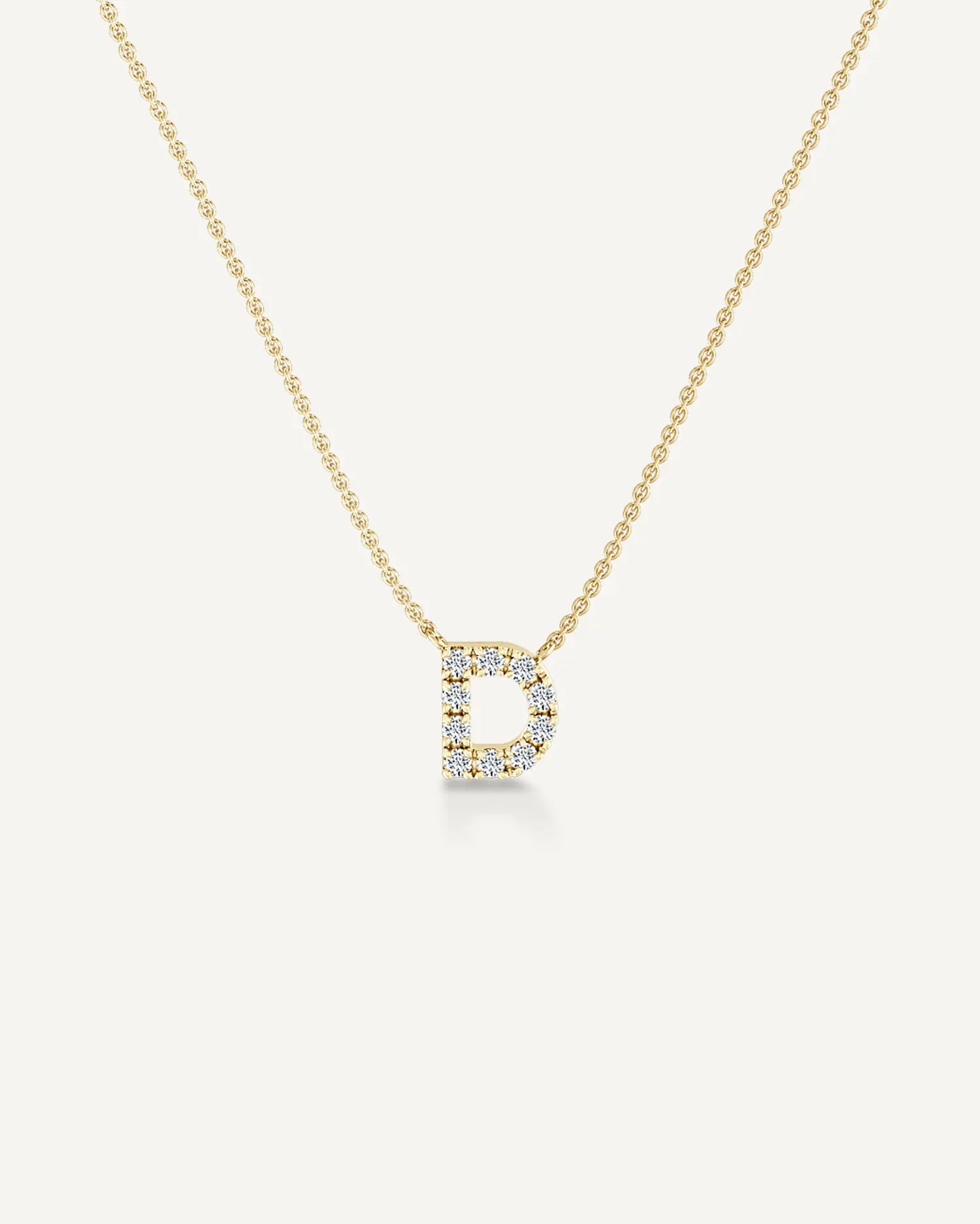 Alphabet D Diamond Pendant