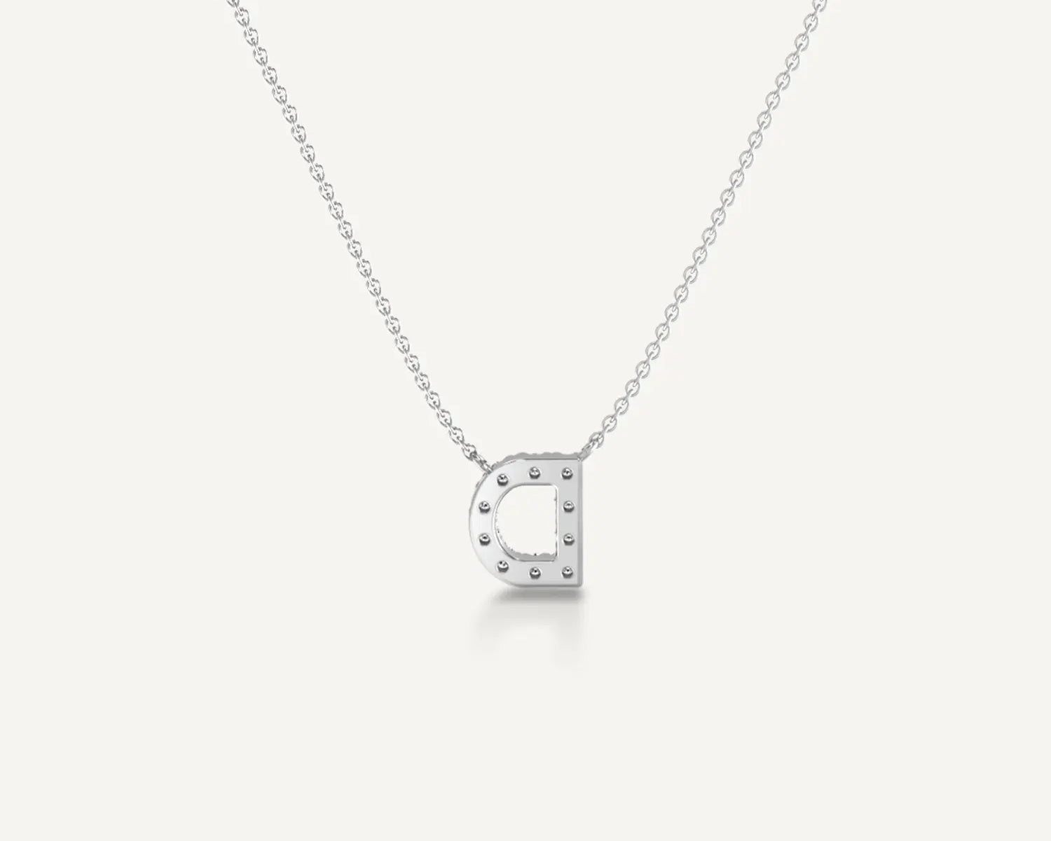 Alphabet D Diamond Pendant