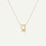 Alphabet D Diamond Pendant