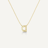 Alphabet D Diamond Pendant