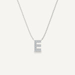 Alphabet E Diamond Pendant