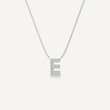 Alphabet E Diamond Pendant