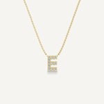 Alphabet E Diamond Pendant