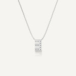 Alphabet E Diamond Pendant