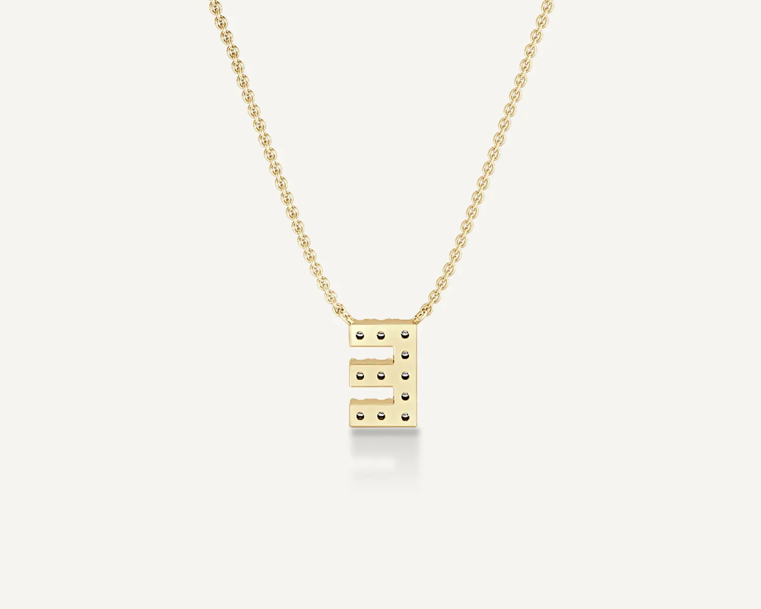 Alphabet E Diamond Pendant