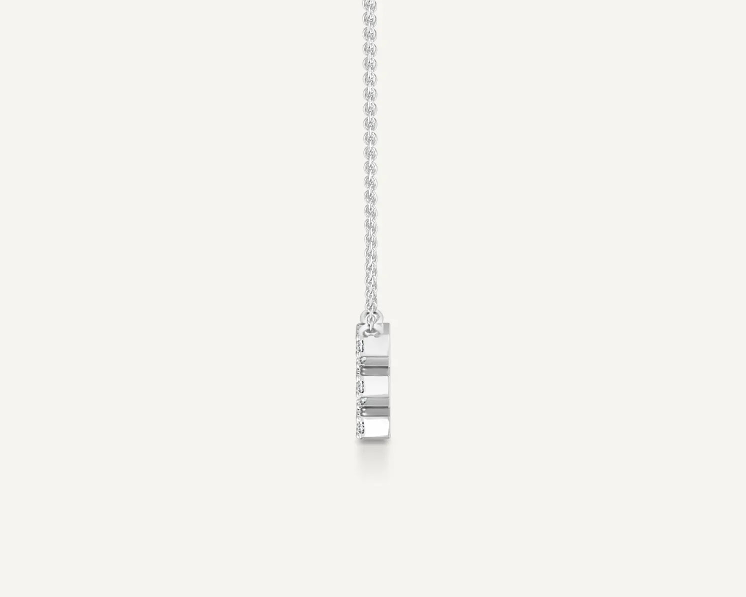 Alphabet E Diamond Pendant