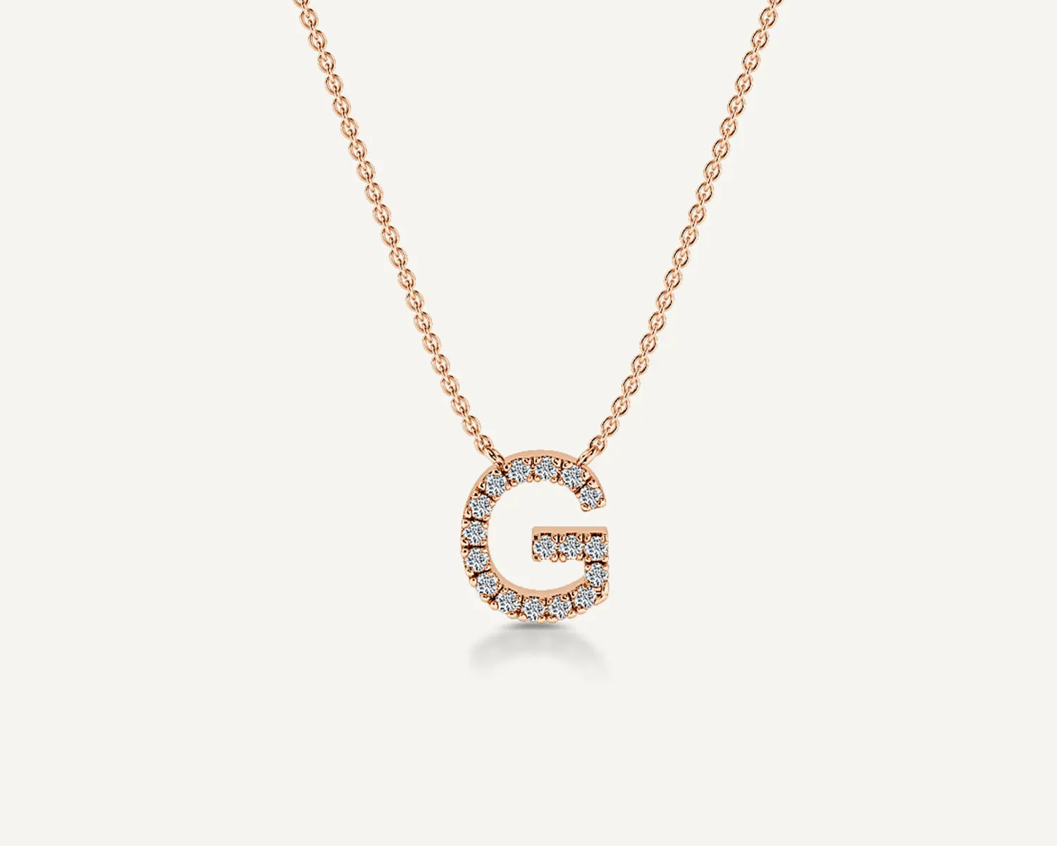 Alphabet G Diamond Pendant