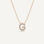 Alphabet G Diamond Pendant