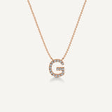 Alphabet G Diamond Pendant