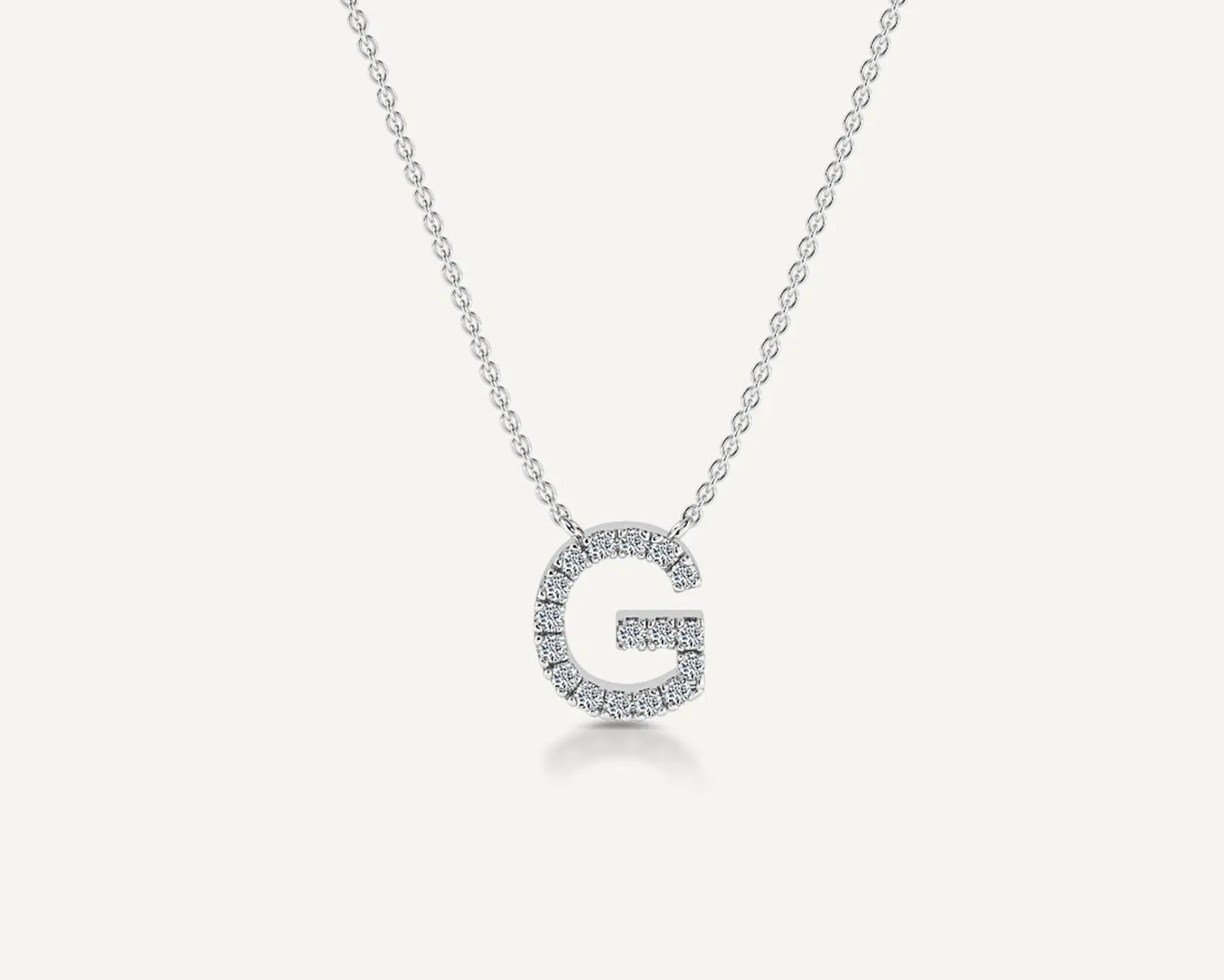 Alphabet G Diamond Pendant