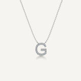 Alphabet G Diamond Pendant