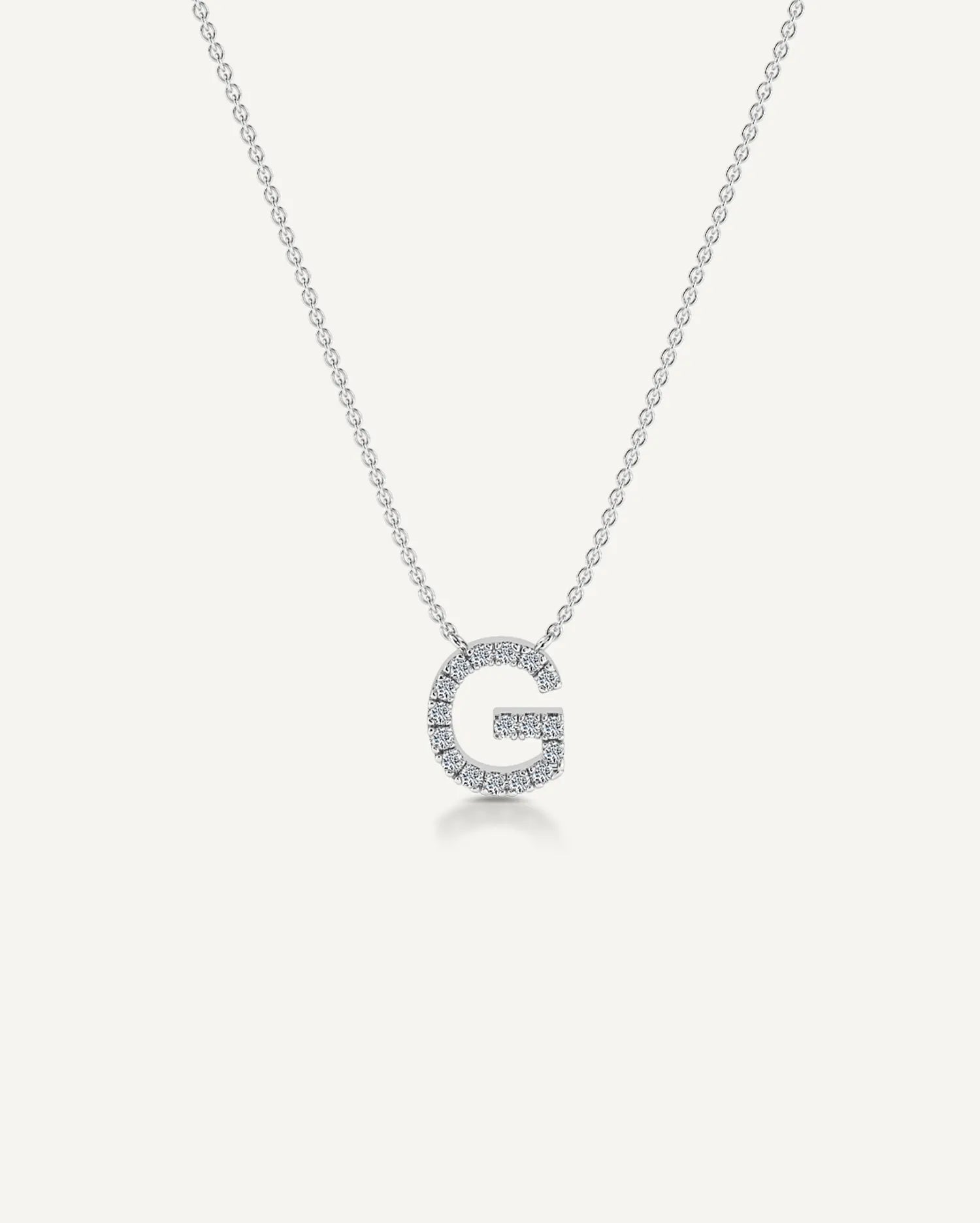 Alphabet G Diamond Pendant