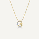 Alphabet G Diamond Pendant