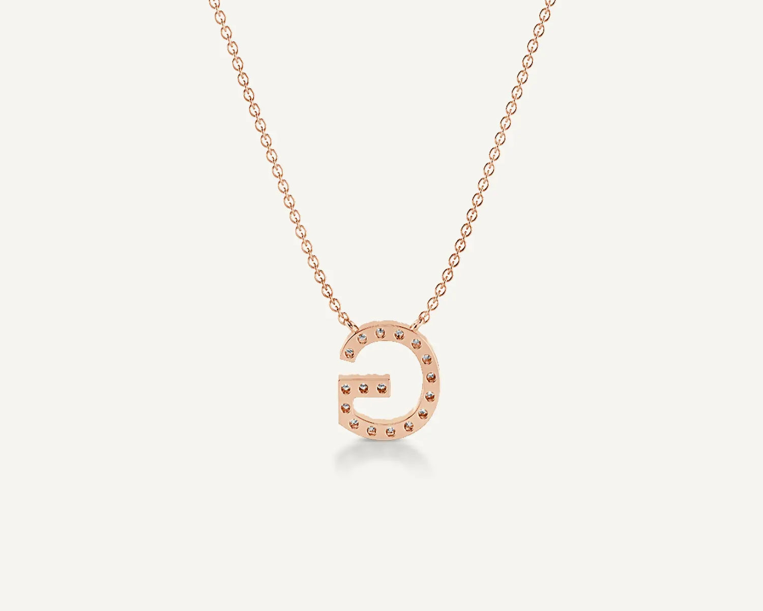 Alphabet G Diamond Pendant