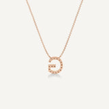 Alphabet G Diamond Pendant