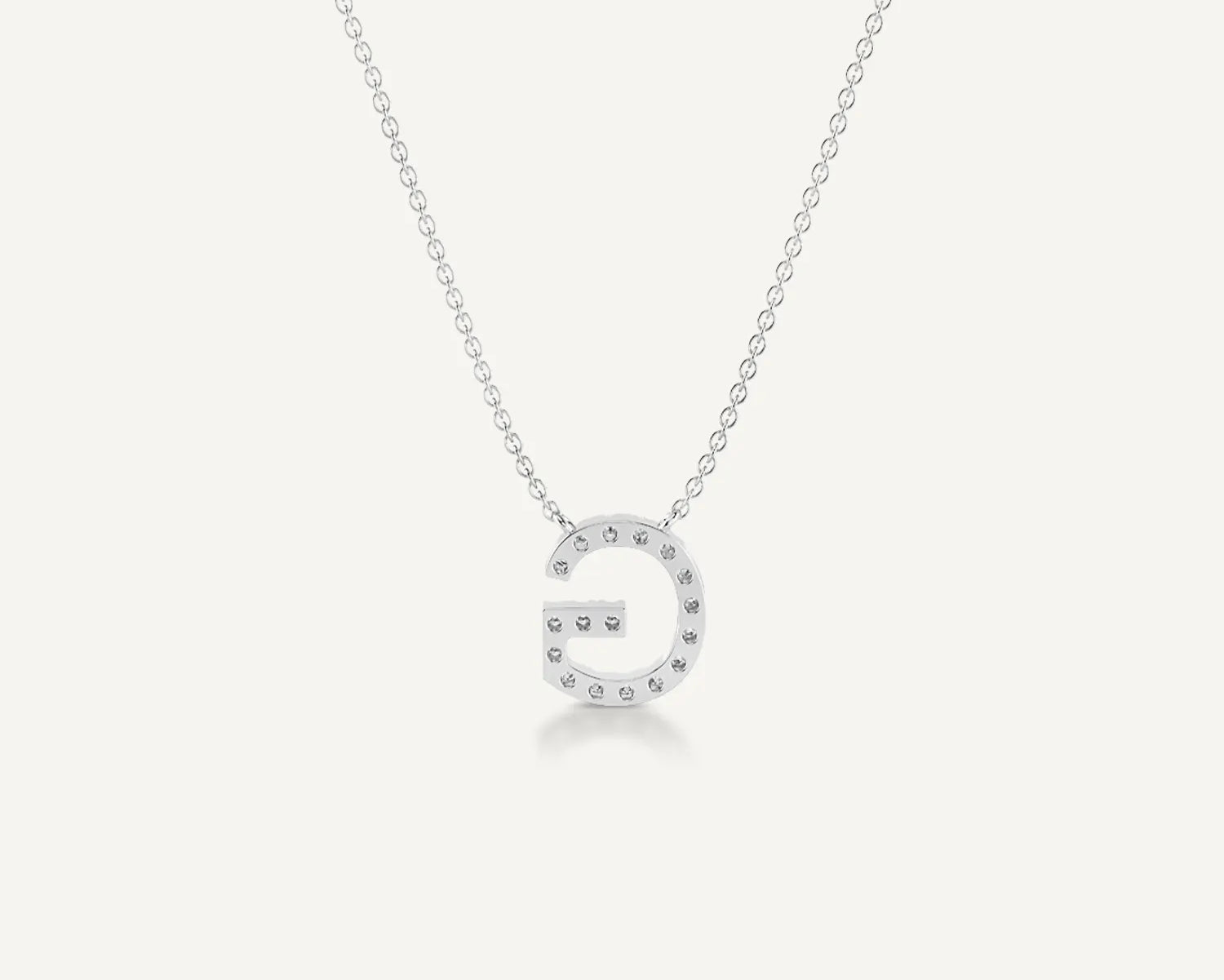 Alphabet G Diamond Pendant