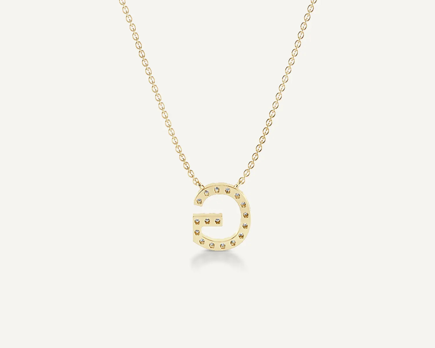 Alphabet G Diamond Pendant