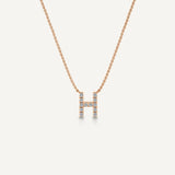 Alphabet H Diamond Pendant