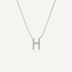 Alphabet H Diamond Pendant