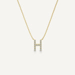 Alphabet H Diamond Pendant