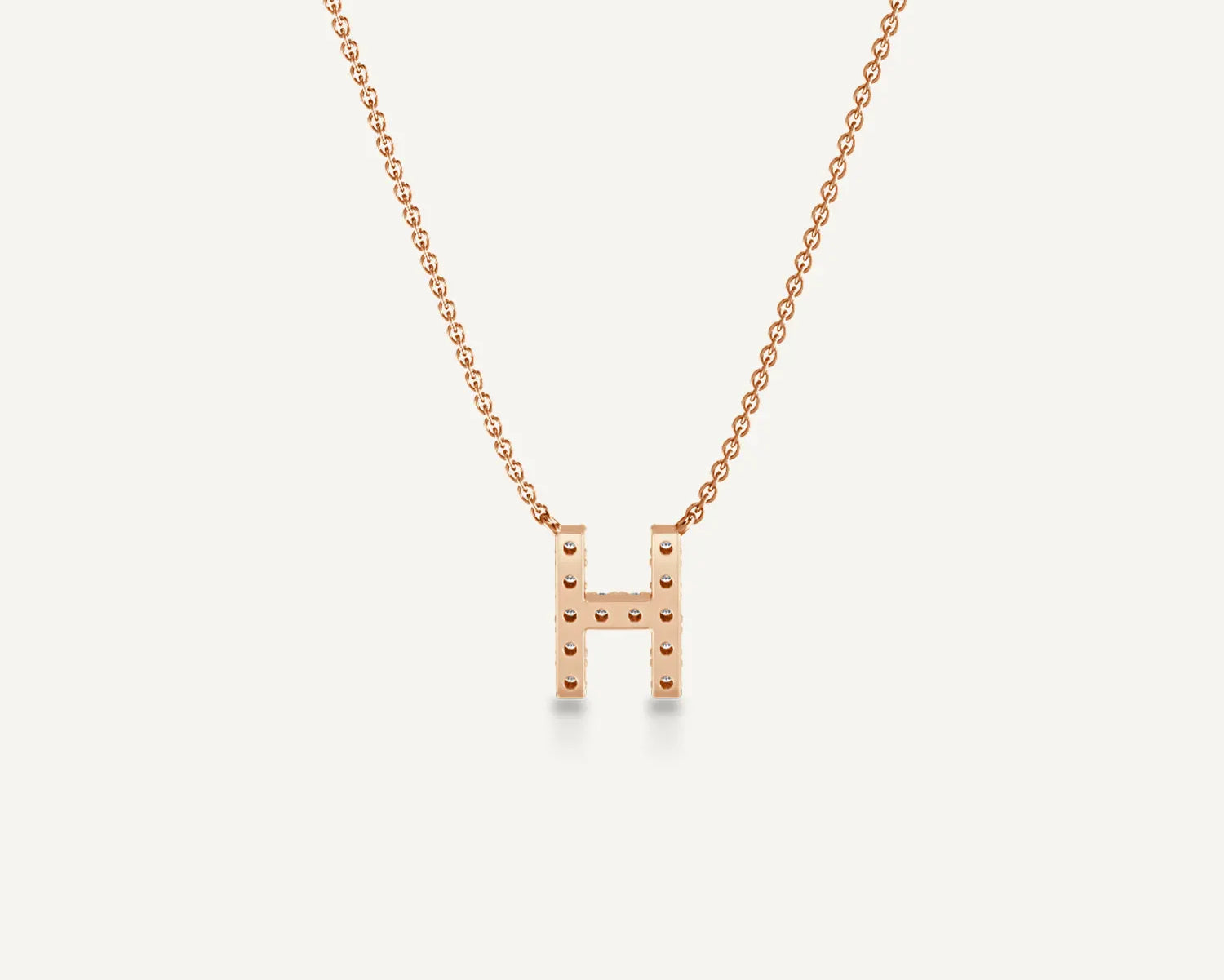 Alphabet H Diamond Pendant